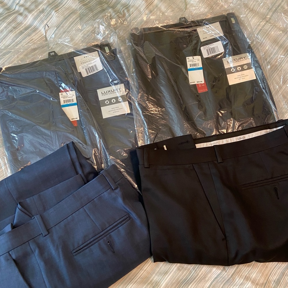 4 sets of Perry Ellis Dress pants